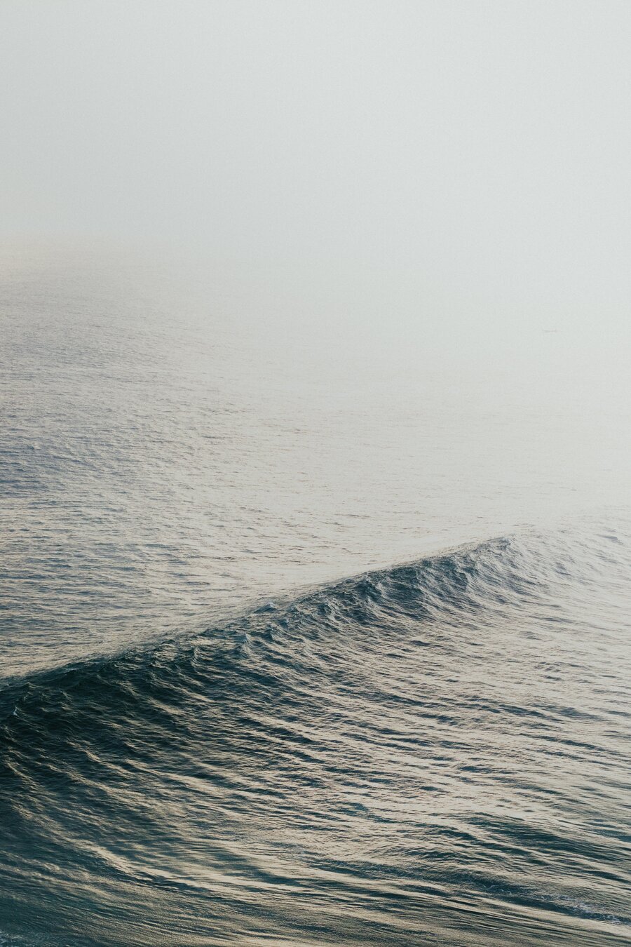 El océano agitado
